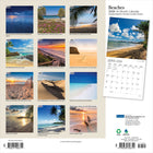 Plato - 2026 Plages Calendrier mural Suspendu Mensuel - 30,5 cm l x 61 cm H - Anglais-Conception Durable - Le papier robuste et de haute qualité empêche le froissage et le débordement de l'encre, et la reliure durable assure la longévité tout au long de l'année