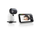 Motorola - Moniteur bébé PIP1610 Connect Wi-Fi HD motorisé - Blanc-Panoramique, inclinaison et zoom à distance - Déplacez la caméra à partir du moniteur parent pour voir ce que fait votre bébé