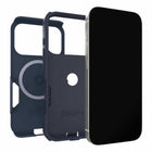 OtterBox - Étui Commuter MagSafe avec Contrôle de la Caméra pour iPhone 17 Pro - Bleu Riverside-DROP+ | 3 fois plus de chutes que la norme militaire (MIL-STD-810G 516.6)