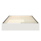 Nexera - Lit de rangement à deux tiroirs Queen Hunter, Blanc-Assemblage et livraison sans souci : Assemblage sans tracas, livraison à votre porte pour une mise à niveau pratique de votre chambre à coucher