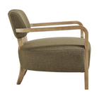 Modway - Zinnia Mélange de lin Chaise d’accent - Olive-Épingles de pied non marquées