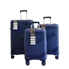 TRAVLR - Valise grande rigide légère de 28 po - Bleu-Poignée de chariot télescopique avec hauteurs de verrouillage à plusieurs niveaux