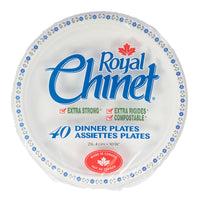 Royal Chinet - Assiettes - 10.375 po - Paquet de 40-Fabriqué au Canada