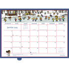 MotherWord - Ultime calendrier familial de luxe pour réfrigérateur 2024-2025 - 18 po x 13 1/2 po - français-Le papier amélioré résiste aux taches d'encre