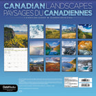 DateWorks - Calendrier Mural 16 Mois 2025 des Paysages du Canada - 12 po x 12 po - Bilingue-Comprend des pages mensuelles de janvier à décembre 2025, ainsi que les 4 derniers mois de 2024.