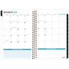 Five Star - Agenda scolaire hebdomadaire/mensuel Artist Touch 2024-2025 - 5 1/2 po x 8 1/2 po - bleu - bilingue-2 pages par semaine, lundi au dimanche et division Sujet / Activité avec case à cocher