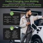 Emporia - Chargeur de niveau 2 classique pour véhicules électriques 40 A avec câble de 7,3 m (24 pi) - J1772 - Prise NEMA 14-50 - Noir-Equipée connecteur sae j1772 compatible avec la majorité des véhicules électriques en amérique du nord utilisant ports j1772 et compatible avec modèles comme chevrolet bolt vw id 4 nissan leaf ford mustang mach e hyundai bmw i3 i4 ix audi jeep wrangler 4xe et plus, adaptateur requis pour véhicules tesla ou nacs