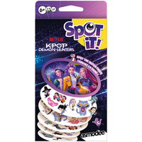 Zygomatic - Spot It! - K-Pop Demon Hunters Jeu Familial Amusant - 2 à 8 Joueurs-Jeu d’association rapide mettant en vedette un thème KPOP amusant pour une expérience de jeu familiale divertissante et captivante