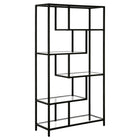 Hudson&Canal - Bibliothèque Isla 68"H - Bronze noirci-Un design contemporain moderne pour votre bureau, votre bureau, votre salon et plus encore