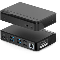 ALOGIC - Station d'accueil universelle Twin HD avec compatibilité USB-C et USB-A - Double affichage 1080p à 60 Hz-La station d'accueil universelle Twin HD prend en charge la compatibilité avec la plupart des ordinateurs portables et de bureau.