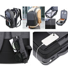 Speedex - Sac à dos étanche multifonctionnel pour ordinateur portable de 15,6 po avec verrou et port de chargement USB - Gris-Caractéristiques pratiques : équipé d'un port de chargement USB et d'un verrou numérique pour plus de sécurité et un chargement facile en déplacement