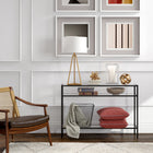 Hudson&Canal - Console Siviline 42" L - Bronze noirci-Nettoyer avec un chiffon doux et sec, sans produits chimiques agressifs ni produits de nettoyage abrasifs