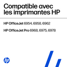 HP 902XL et HP 902 Cartouches d'encre noire à rendement élevé et d'encre cyan, magenta et jaune d'origine (T0A39AN)-Rendement approximatif par cartouche: 825 pages noir, 315 pages cyan, 315 pages magenta, 315 pages jaune