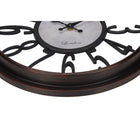 Monarch Specialties - Horloge - 16 po Rond - Horloge Murale - Brun Antique - Transitionnel-Le mécanisme sans tic-tac est idéal pour les environnements calmes et ne nécessite aucun assemblage . il suffit d'insérer une pile AA (pile non incluse), de l'accrocher au mur et d'en profiter 