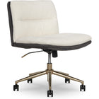 Elle Décor - Fauteuil de bureau Ariana Criss-Cross-Assise confortable, spacieuse et entièrement coussinée et dossier à mi-hauteur
