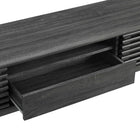 Modway - Render 70 po Meuble TV, Fusain-Deux tablettes de rangement ajustables