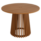 Modway - Lane Rond de 39 pouces Terrasse extérieure Bois de teck Table à manger - Naturel-Bois de teck