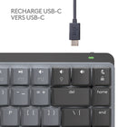 Logitech - MX Mechanical Mini pour Mac Clavier Sans Fil Illumine - Boutons Tactiles Silencieux - Gris ( Space Grey)-Les pièces en plastique de la souris MX Mechanical Mini for Mac sont en plastique recyclé post-consommation certifié (Pale Grey (36%) et Space Grey (47%). Hors les plastiques de l'assemblage du circuit imprimé, du câble FFC, des câbles et de l'emballage