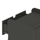 Manhattan Comfort - commode mid-century modern Coney et 2 tables de chevet - gris - ensemble de 3-Parfait pour le rangement de la chambre, les lampes ou les objets de décoration