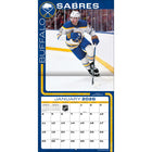 Turner Sports - 2026 Sabres De Buffalo Calendrier mural de l'équipe Mensuel - 30,5 cm l x 30,5 cm H - Anglais-Photos d’action de superstars en couleur