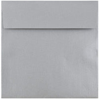 JAM Paper Enveloppes d'invitation carrées métalliques 6,5 x 6,5 po - Stardream Silver - paquet de 25-Couleur: Argent rêve étoilé