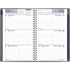 AT-A-GLANCE - Agenda hebdomadaire/mensuel traditionnel 2025 - 8 po H x 5 po l - Gris - Bilingue-Format des pages : 8 po H x 5 po l