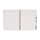 Organized - Planificateur 2027 daté grand format 12 mois à double spirale - 11,50 po x 10,25 po - Shadow Blooms - Anglais-Dimensions : Grand format 11,50 po x 10,25 po