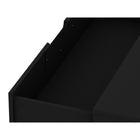 Manhattan Comfort - Rockefeller commode 3 tiroirs style milieu du siècle de 35,24 po - noir - lot de 2-44,5 cm L x 89,6 cm l x 76,6 cm H