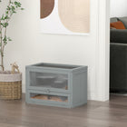 PawHut - Cage pour Hamster 24 Inch avec 2 Niveaux - Gris-Le design spacieux offre amplement d'espace pour jouer