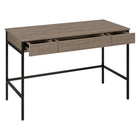 Hudson&Canal - Bureau Nolan 48" - Chêne gris vieilli-Nettoyer avec un chiffon doux et sec, sans produits chimiques agressifs ni produits de nettoyage abrasifs