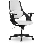 Sharper Image - Fauteuil de bureau ergonomique C2 Axis - Blanc/Noir-Baquet de siège pivotant avec système d’équilibrage intelligent qui se synchronise indépendamment avec chaque mouvement