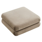 Modway - Jubilee Modulaire Performance Velvet Ottoman - Taupe-7