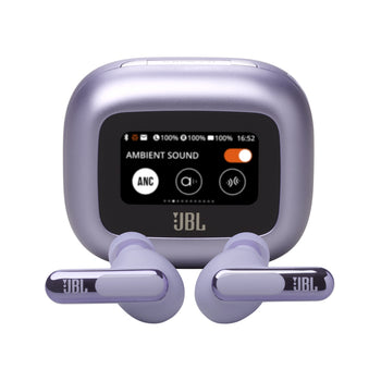 Square Micro Files JBL - Live Beam 3 Écouteurs intra sur tige sans fil avec réduction de ...