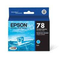 Epson - T078 Cartouche d'encre - Capacité standard - Cyan-Cyan   