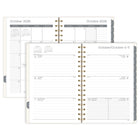 Mead – Agenda hebdomadaire/mensuel 2027 petit – 8-1/2 po x 6 po – prairie fleurie – bilingue-15 mois complets de planification hebdomadaire/mensuelle + 3 pages mensuelles