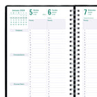 Blueline - 2026 Agenda Timanager 5-jour hebdomadaire/mensuel 13 mois - 9-1/16 po x 5-7/8 po - Noir - Anglais-50 % de papier recyclé post-consommation