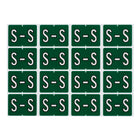 Oxford – Étiquettes alphabétiques compatibles Datafile, « S », vert foncé, paq./240-Assignez des lettres spécifique aux sections de classement individuelles