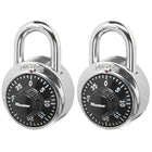 Master Lock – Cadenas à combinaison - 2 par paquet-Anneau en acier durci pour une plus grande robustesse