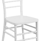 Flash Furniture - Chaise Chiavari empilable de la série HERCULES PREMIUM en résine blanche-Conception légère