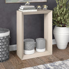 Hudson&Canal - Console Osmond 22" de largeur - Blanc aulne-Finition en blanc aulne aspect bois