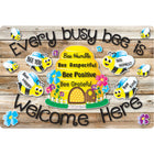Ashley Productions - Smart Poly Tapis de souris pour ordinateur - 8" x 10" - Chaque abeille occupée est la bienvenue ici - Paquet de 10-Dites bonjour à un regain de motivation à chaque fois que vous cliquez et faites défiler.