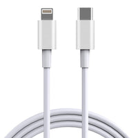 NuPower - Câble USB-C vers Lightning MFI de 5 pi - Blanc-Câble de chargement de 1,5 m (5 pieds)