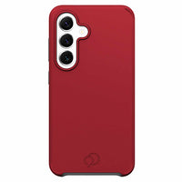Nimbus9 - Coque Cirrus 3 compatible MagSafe pour Samsung Galaxy S25 - Rouge carmin-Protection à double couche