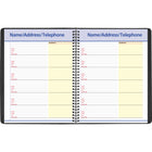 AT-A-GLANCE - Cahier de rendez-vous mensuel 2027 QuickNotes - 10 7/8 po H x 8 1/4 po l - noir - anglais-Couverture en similicuir noir