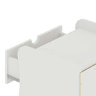 Manhattan Comfort - commode Coney 27,55" style milieu du siècle moderne - blanc-Achetez-en 2 pour un look et des besoins parfaits de large commode