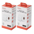 MUNBYN - Étiquette thermique - 2,25 x 1,25" - Blanc - 1000 feuilles/rouleau - 2 rouleaux/paquet - Paquet de 2 (4000 feuilles)-Spécifications : 2-1/4" X 1-1/4" (57,15 mm X 31,75 mm) (1 000 étiquettes/rouleau, 1 rouleau), diamètre du tube en papier : 1,26" (32 mm) diamètre du rouleau en papier : 3,15" (80 mm).