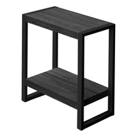 Monarch Specialties - 2862 Table D'Appoint - Faux Bois Noir/Metal Noir-1