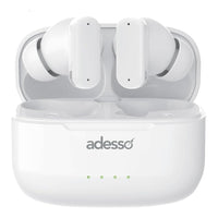 Adesso - Xtream T2 Écouteurs intra-auriculaires sans fil Bluetooth - blanc-Connectivité Bluetooth 5.3 avancée - Profitez de connexions sans fil rapides, stables et écoénergétiques pour un streaming fluide et un son à faible latence