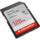 SanDisk - Carte SDXC UHS-I Ultra Plus 128 Go-Idéal pour les appareils photo compacts et de milieu de gamme