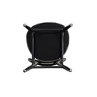 Manhattan Comfort - Lot de 4 chaises de salle à manger Colbert 44,5 cm style industriel chic, rembourrées, noir et gris-10